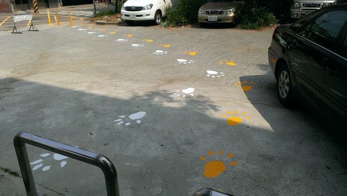 嘉興路民地上的大腳印